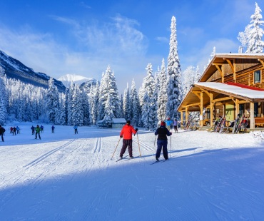 People skiing on the nordic Trails