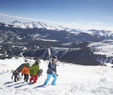 Skiers at Breckenridge High Alpine