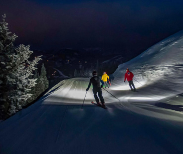 Night Skiing at Big Sky