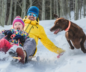 Sledding at Telluride