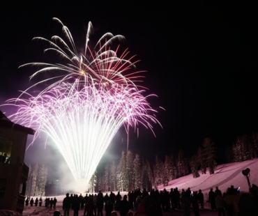 The night time fireworks at Kirkwood