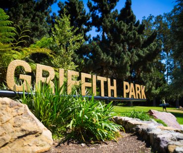 Sign outside Griffith Park