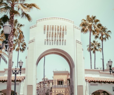 Universal Studios entrance in Hollywood