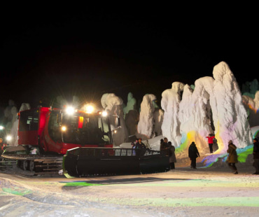 Night Snow Monster at Zao Onsen