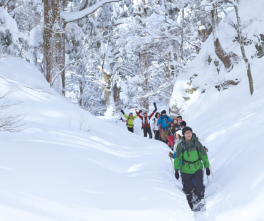 Snow Shoe Trekking in Zao