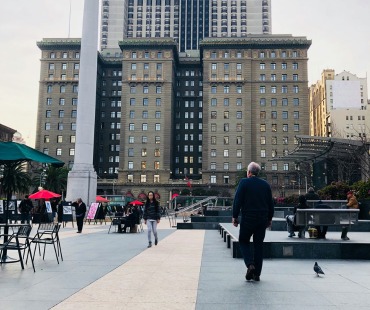 people shopping in union square