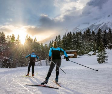 People skiing on nordic trails