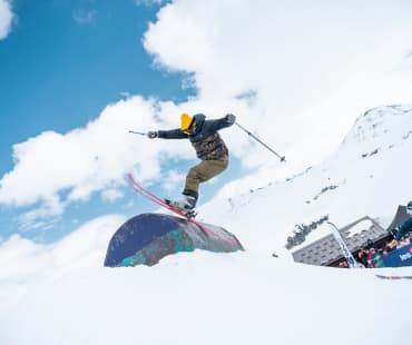 Snowpark at Les 2 Alpes