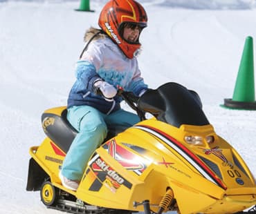 Kids Snow Mobile Rides at 8 Peaks Resort