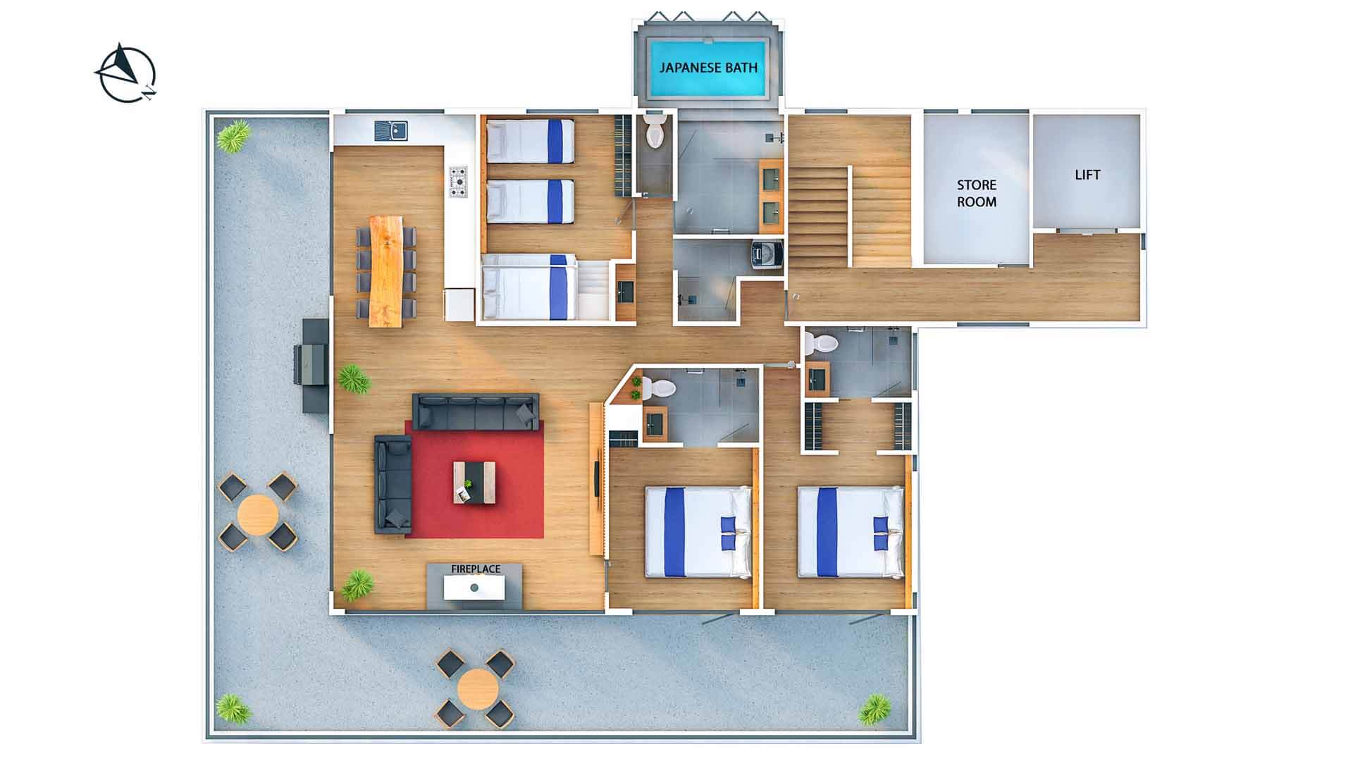 Inspire Apartment Floorplan - Hakuba Platinum