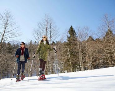 Snowshoeing at Tomamu